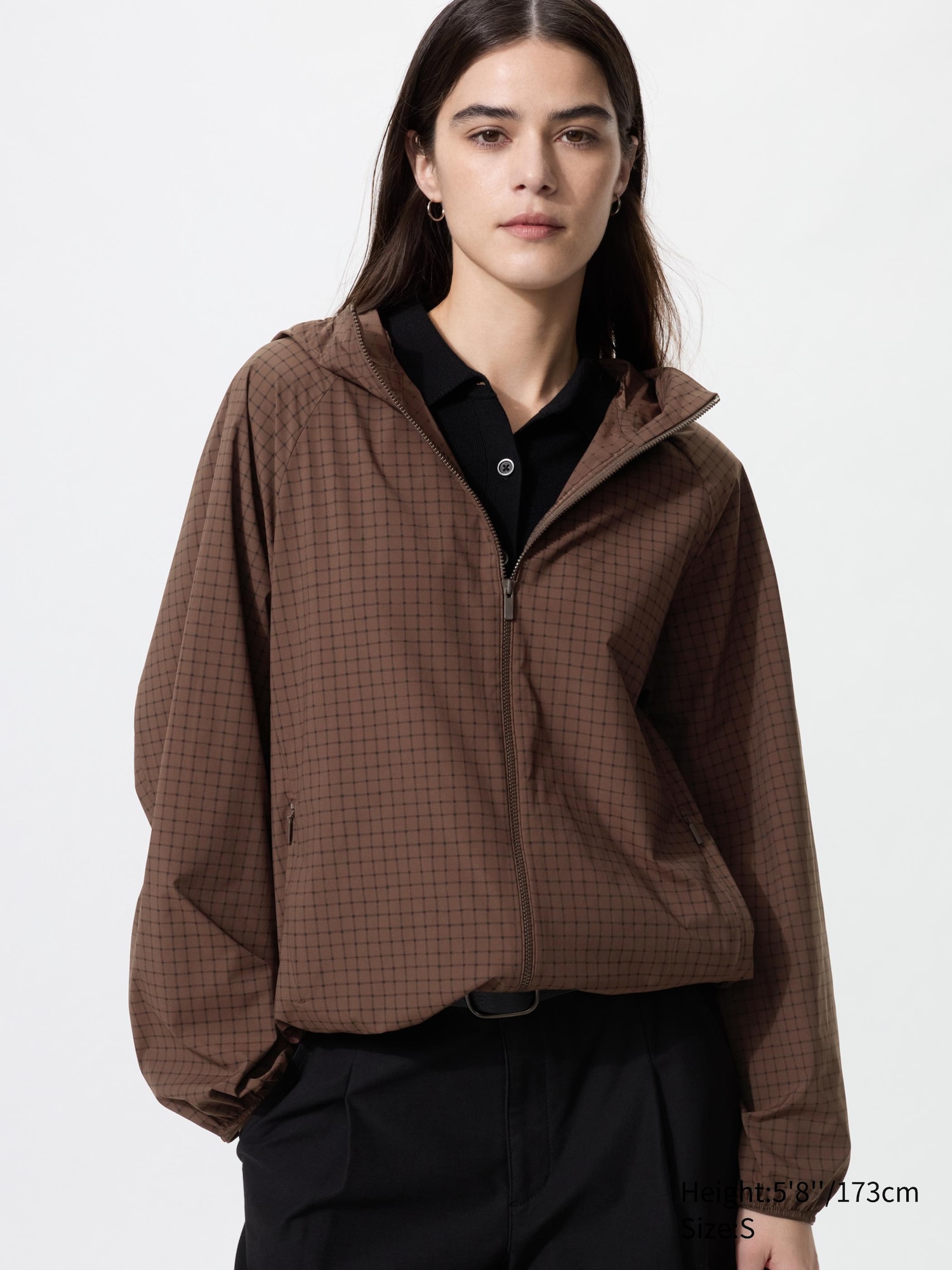 Uv Protection Pocketable Parka (patterned)