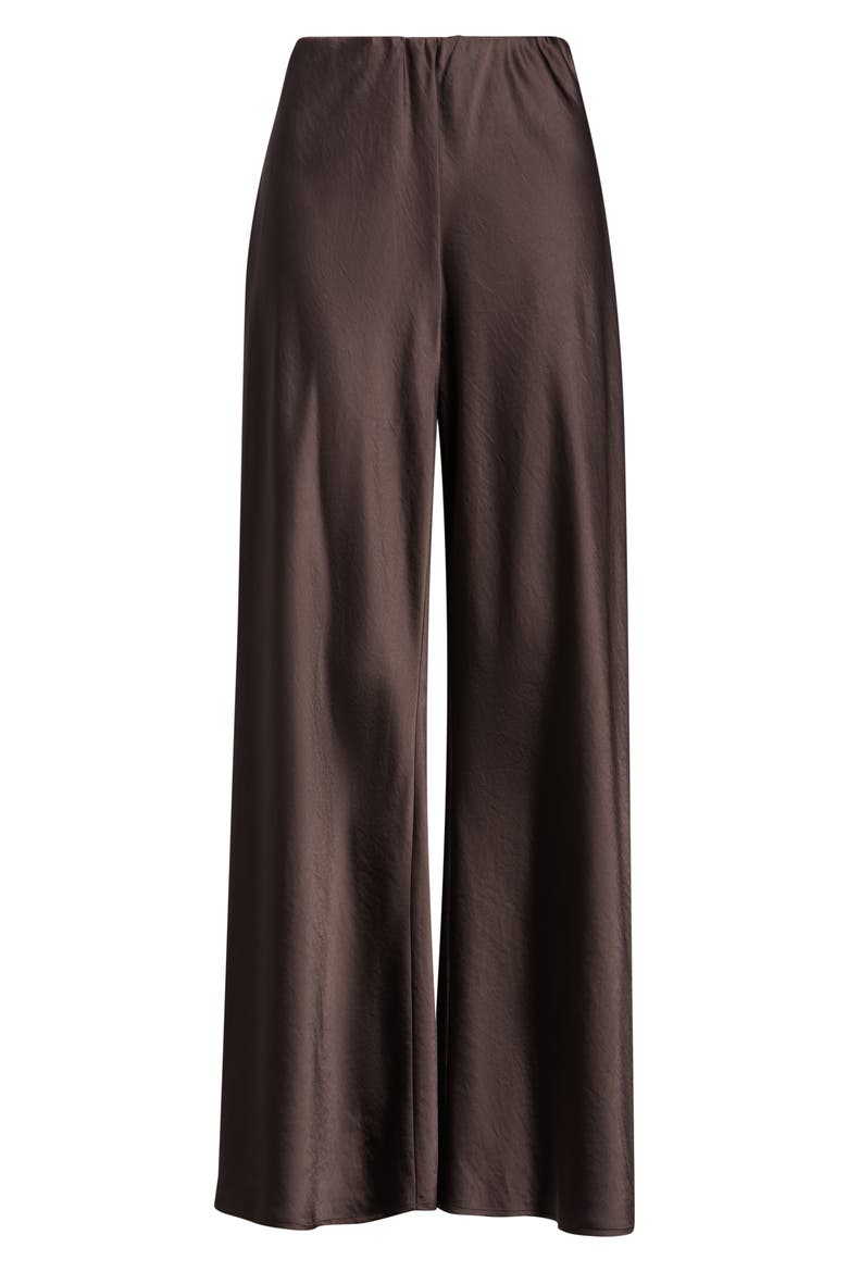 Satin Wide Leg Pull on Pants