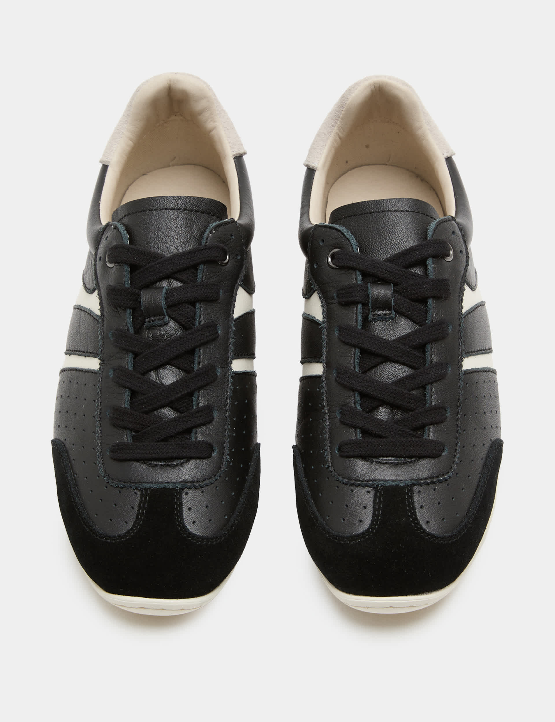 Leather Retro Side Detail Trainers