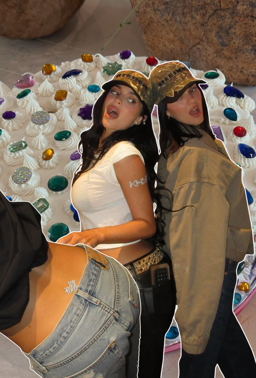 Kylie Jenner show of the Y2K body gem trend 2026