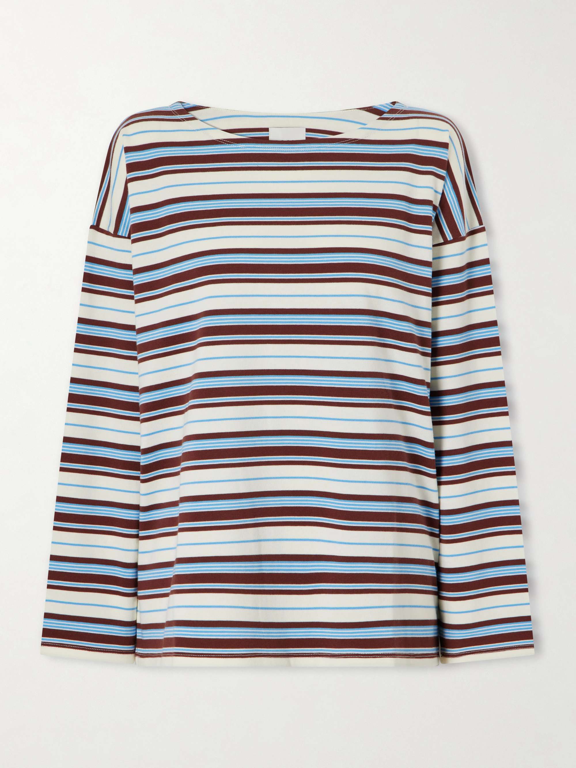 Nadine Striped Cotton-Jersey Shirt
