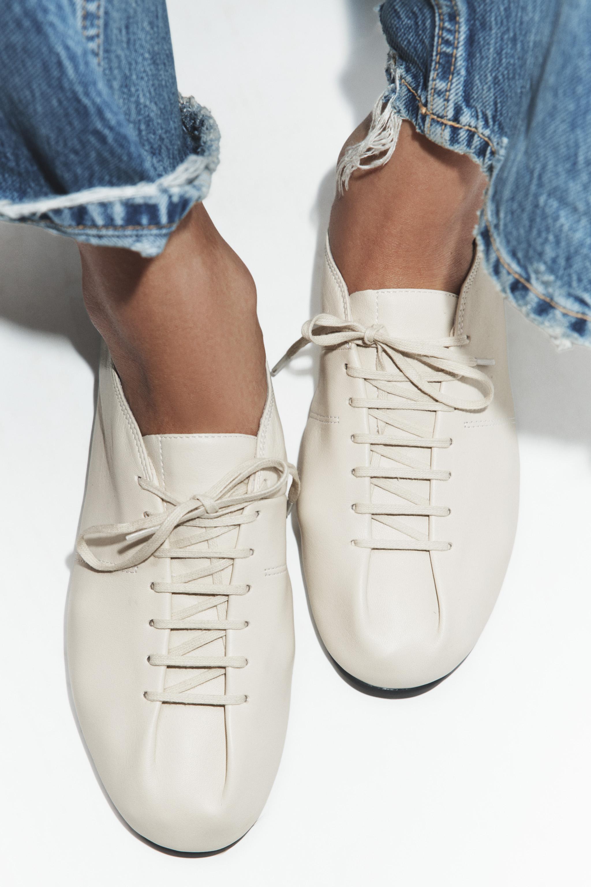 Soft Leather Derby Shoes - 5