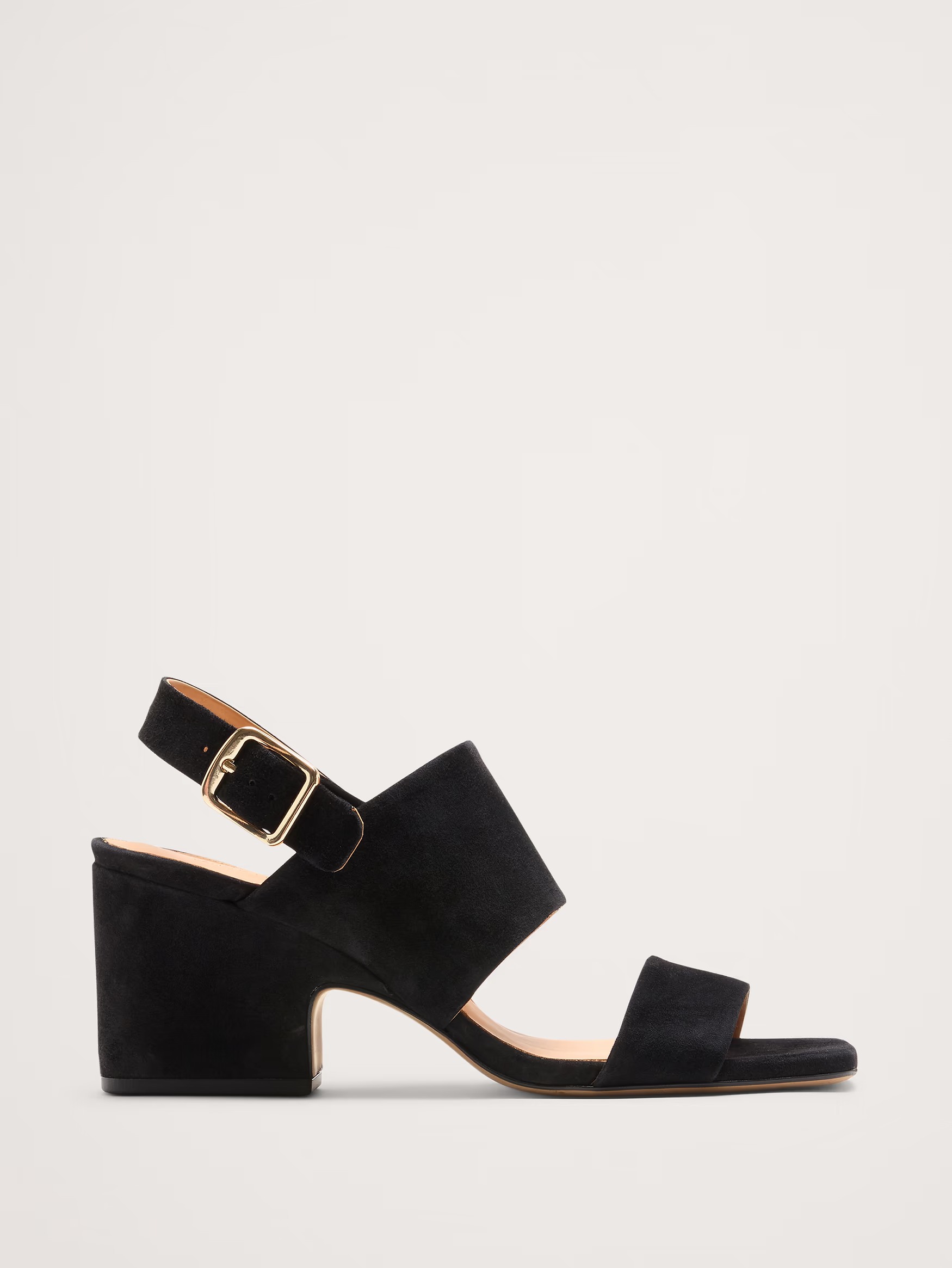 Banana Republic, Suede Block-Heel Sandal
