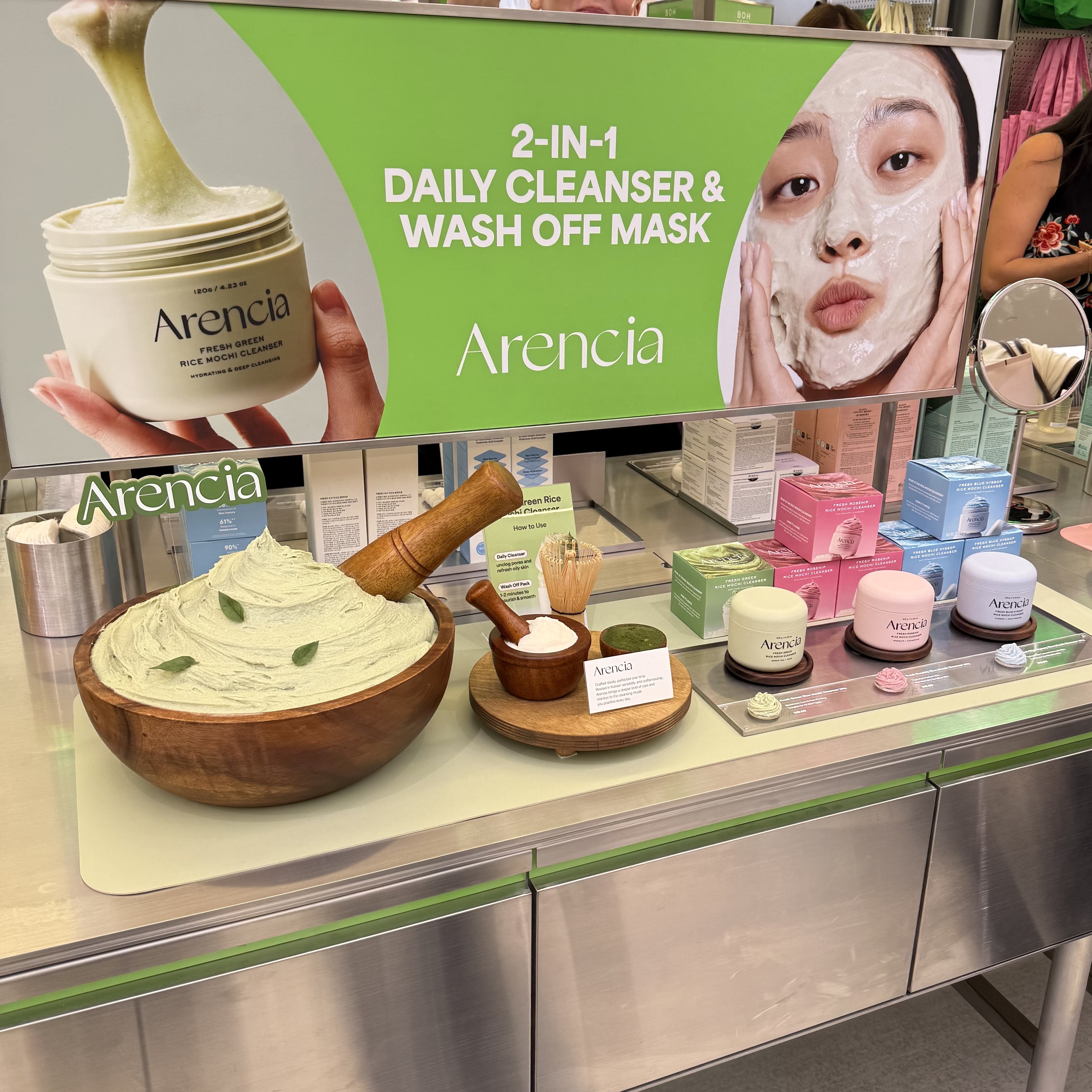 Photo of Olive Young-curated skincare products at Sephora