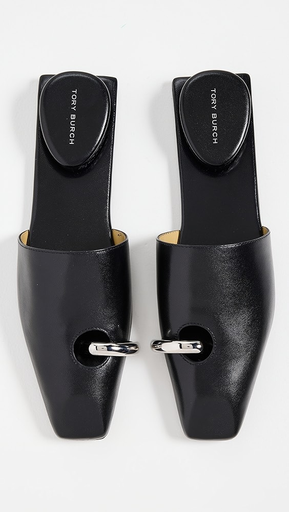 Pierced Mules - Perfect Black/silver