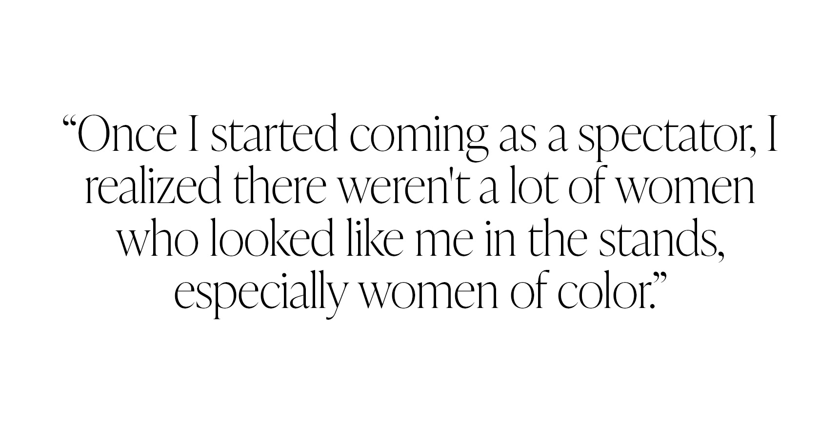 Pull quote from Ayan Broomfield that reads, 