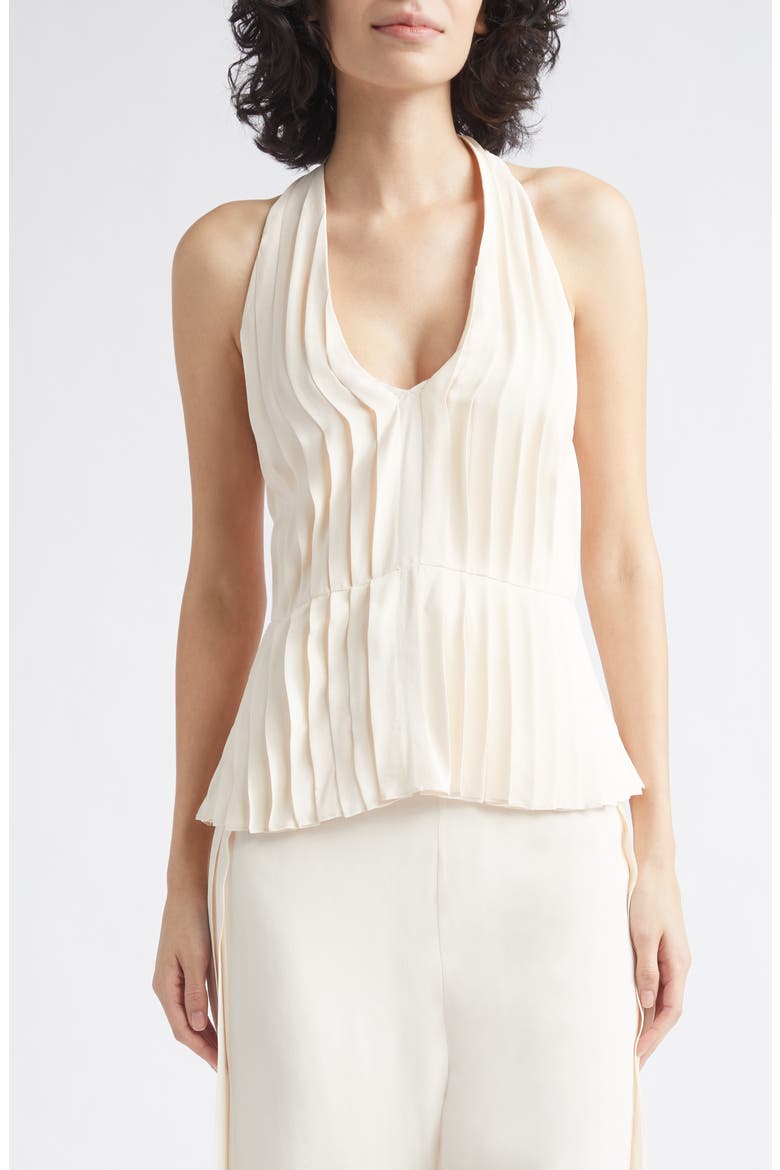 Jane Pleated Halter Top