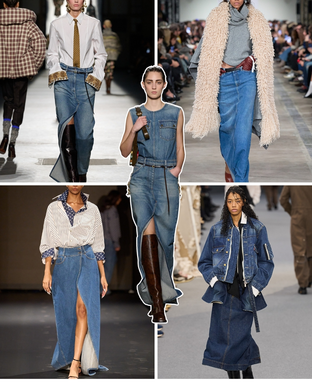 autumn jeans trends 2026 denim skirts