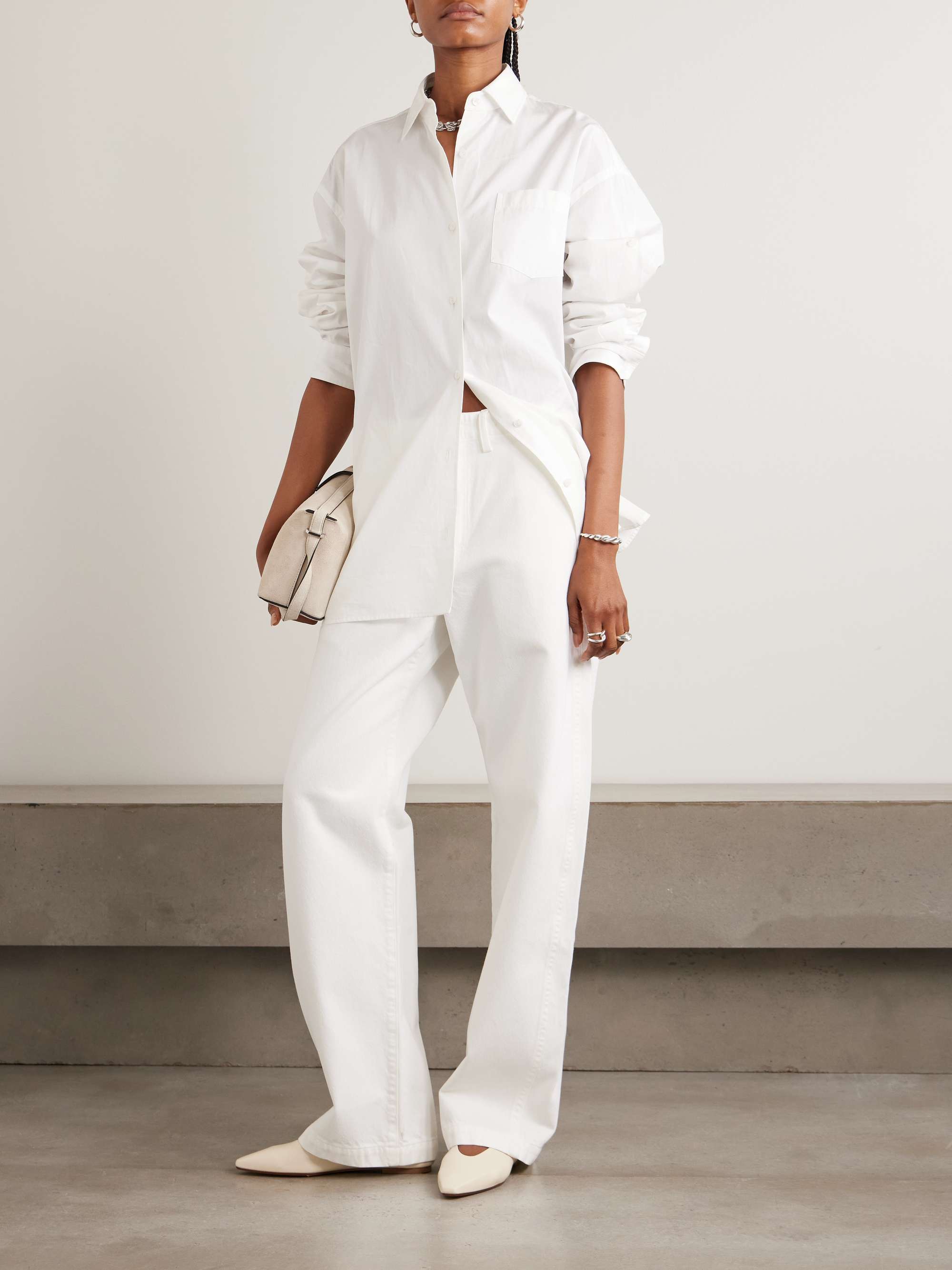 + Maria Mcmanus Mid-Rise Wide-Leg Jeans