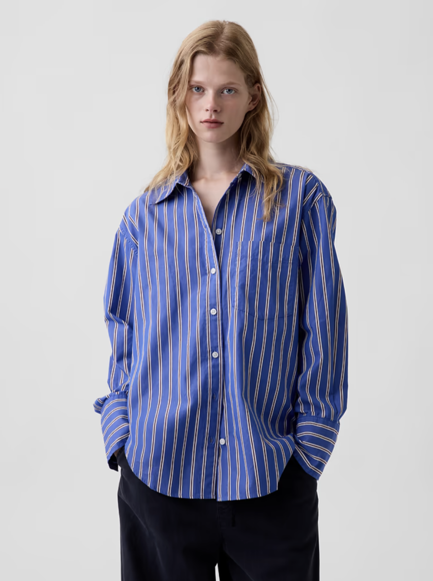 Gap, Organic Cotton Poplin Big Shirt
