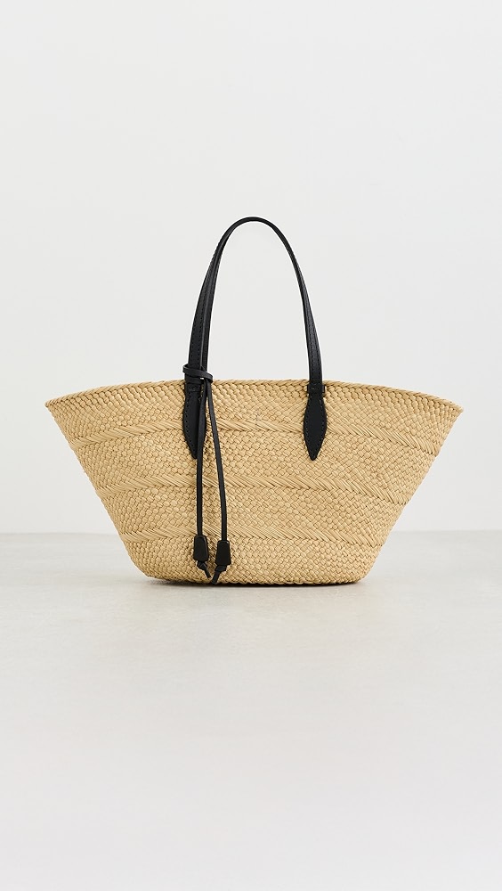 The Small Trapeze Basket - Taupe/black