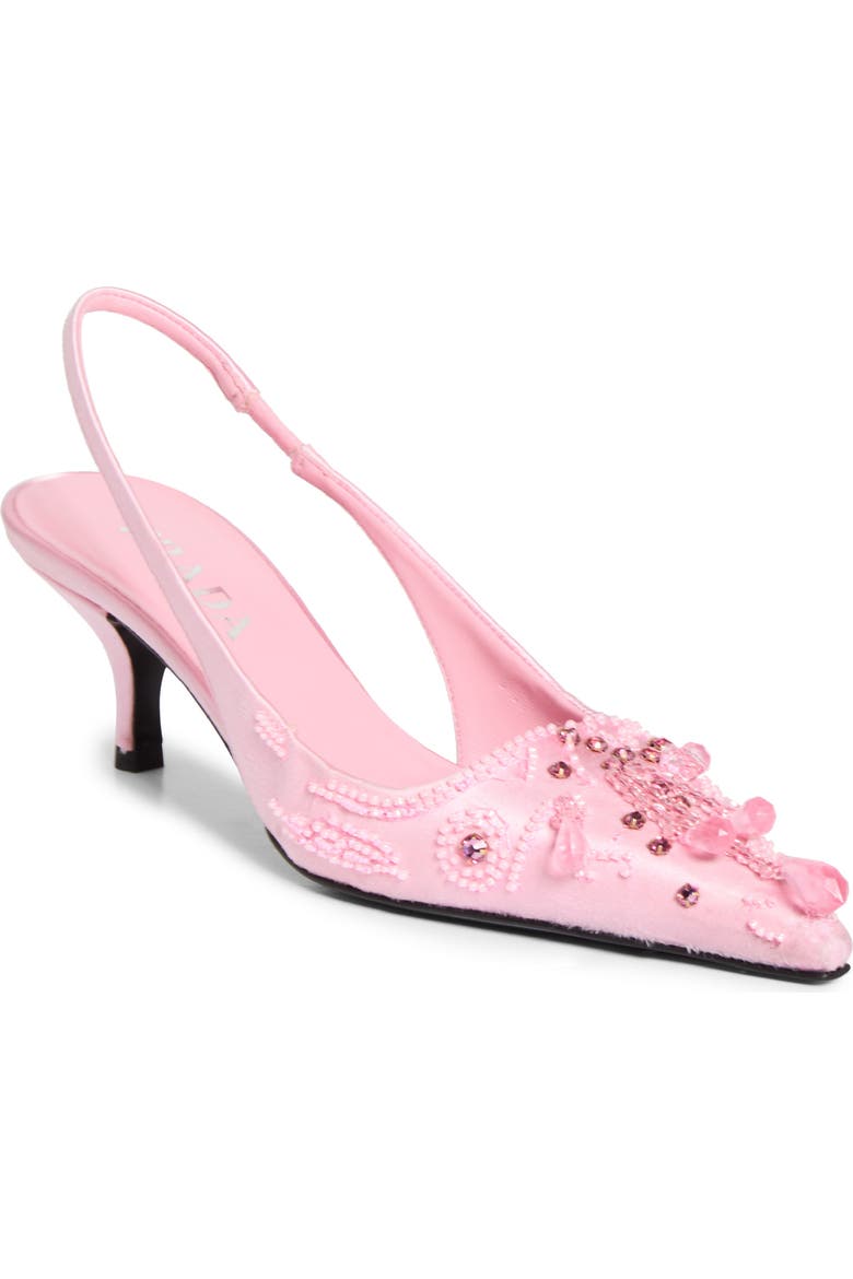 Jewel Runway Slingback Pump