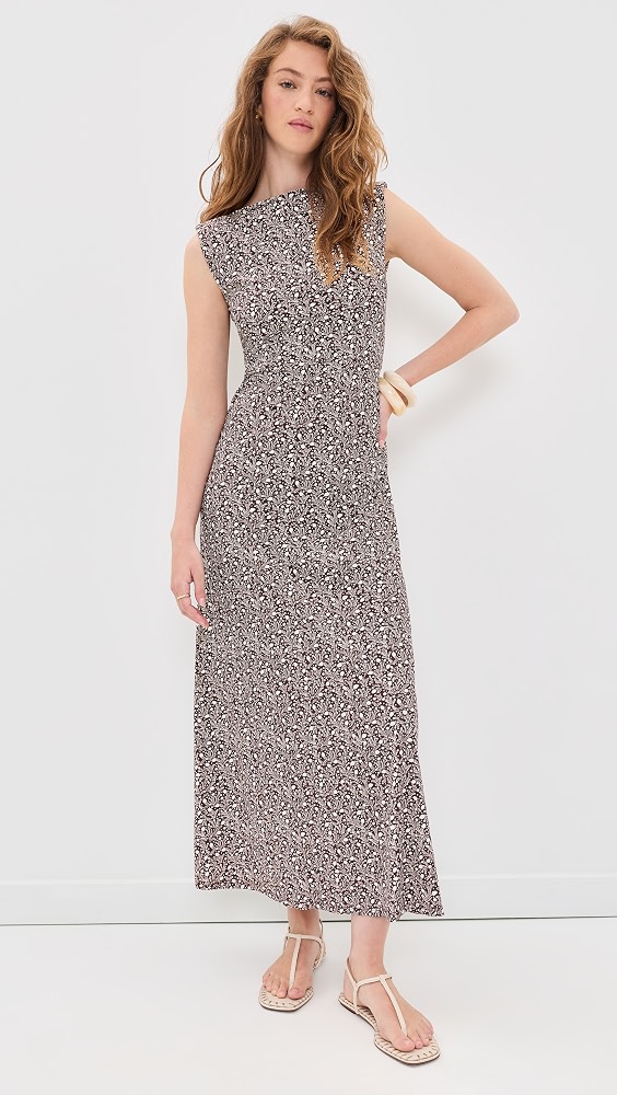 The Sloane Dress - Ditsy Thistle