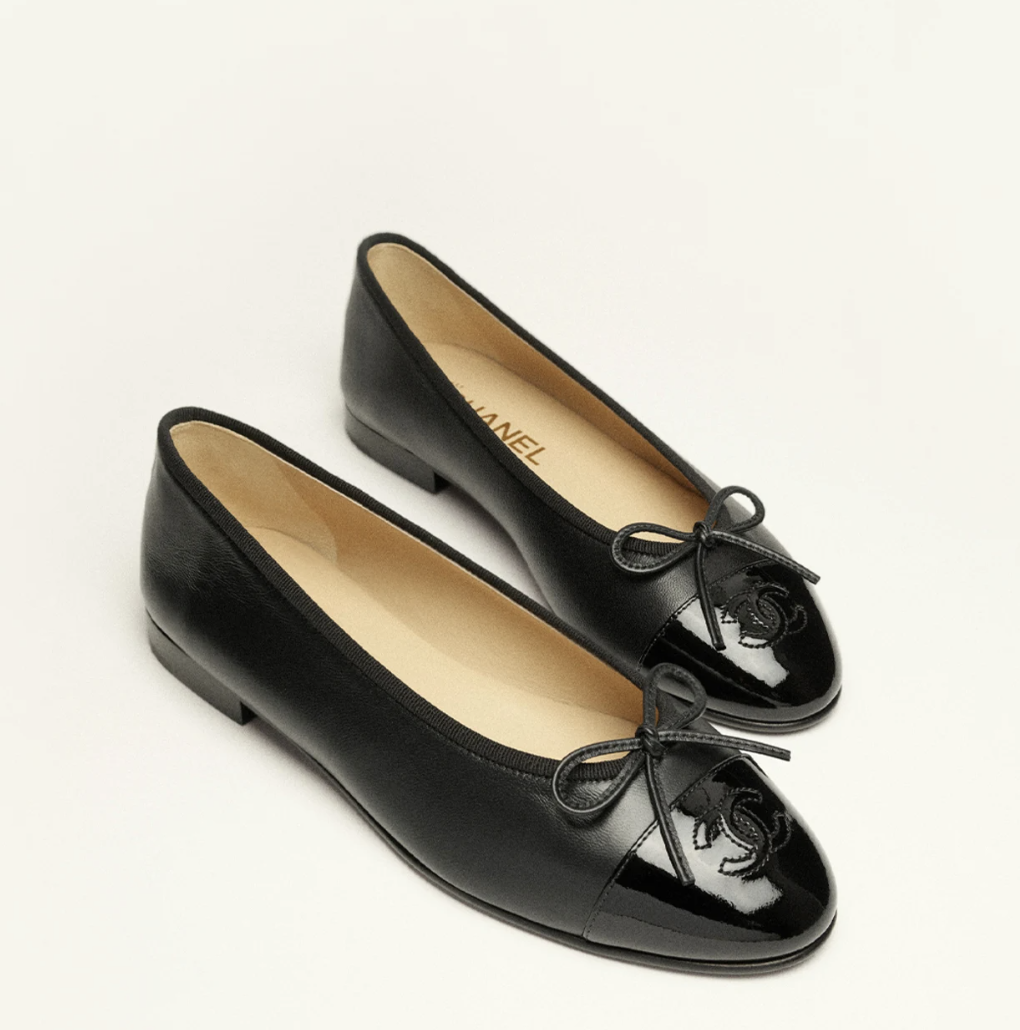 Chanel ballet flats.