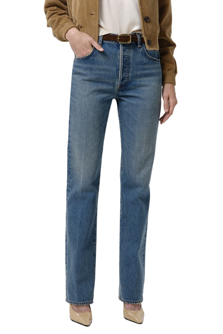 90s High Waist Straight Leg Jeans