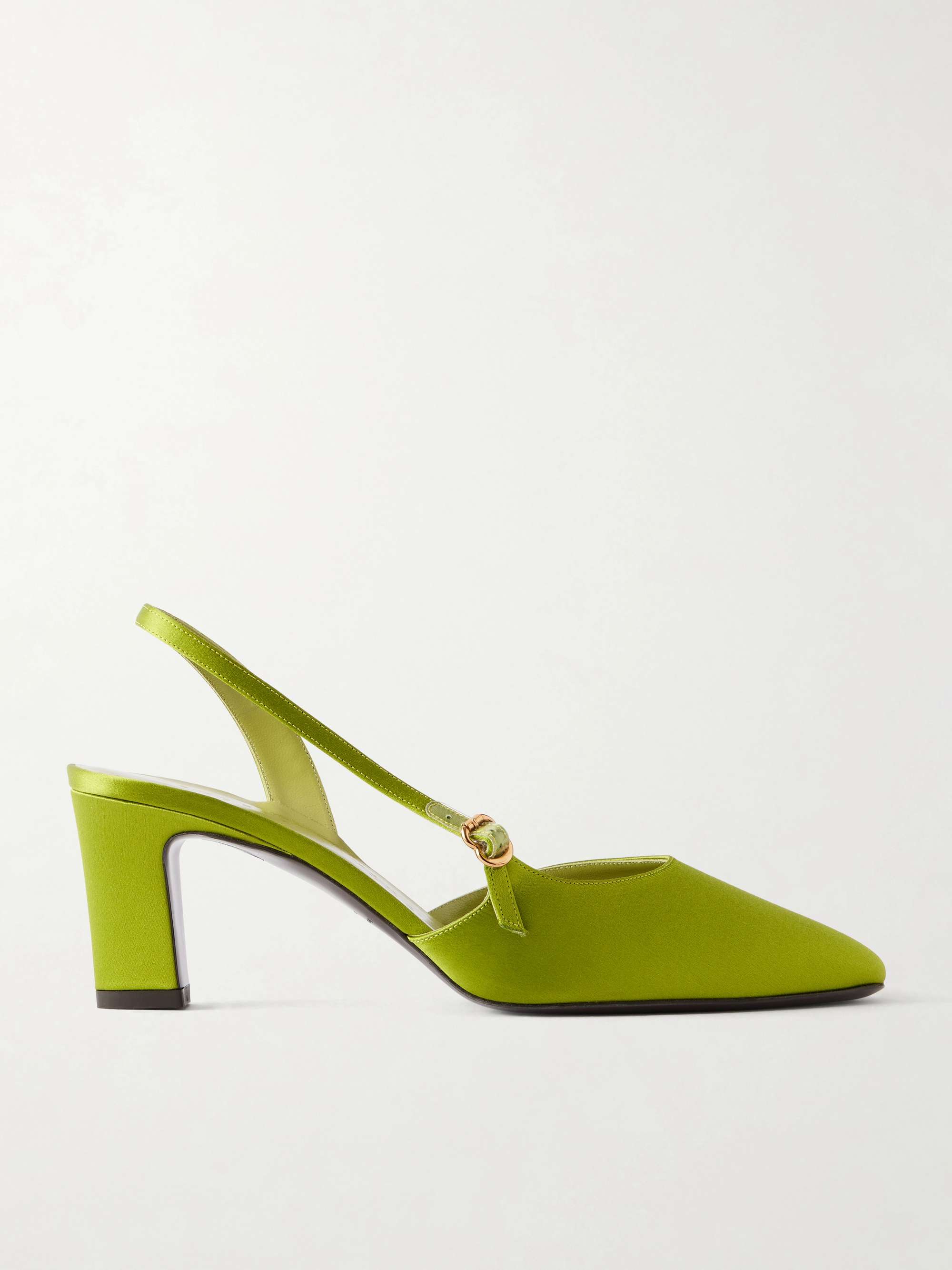 Ask Around 65 Satin Slingback Pumps
