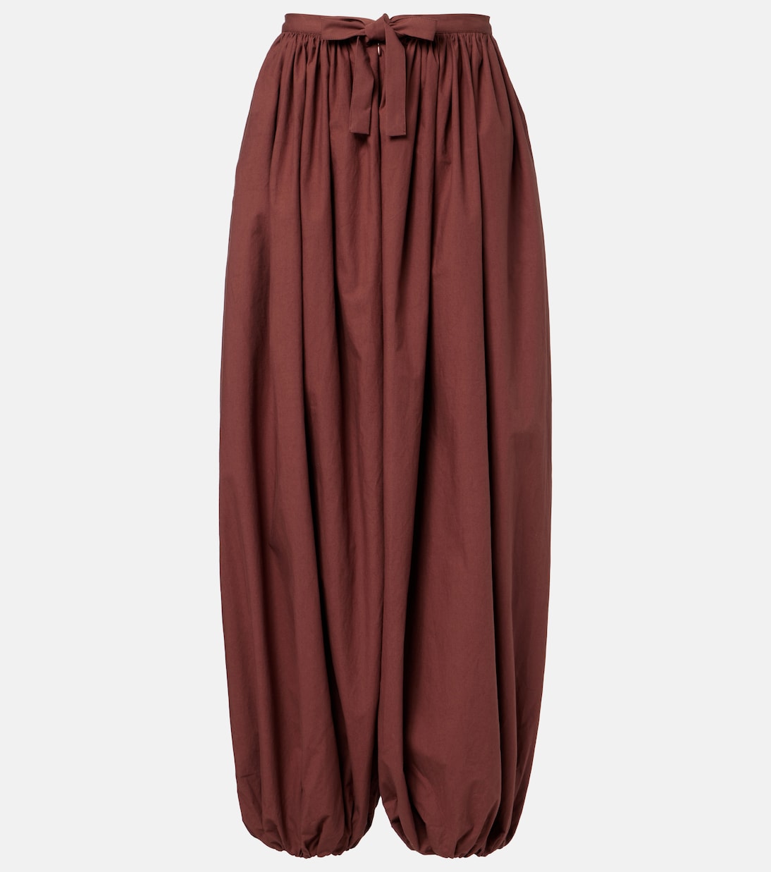 Cotton Balloon Pants in Purple - Christopher Esber