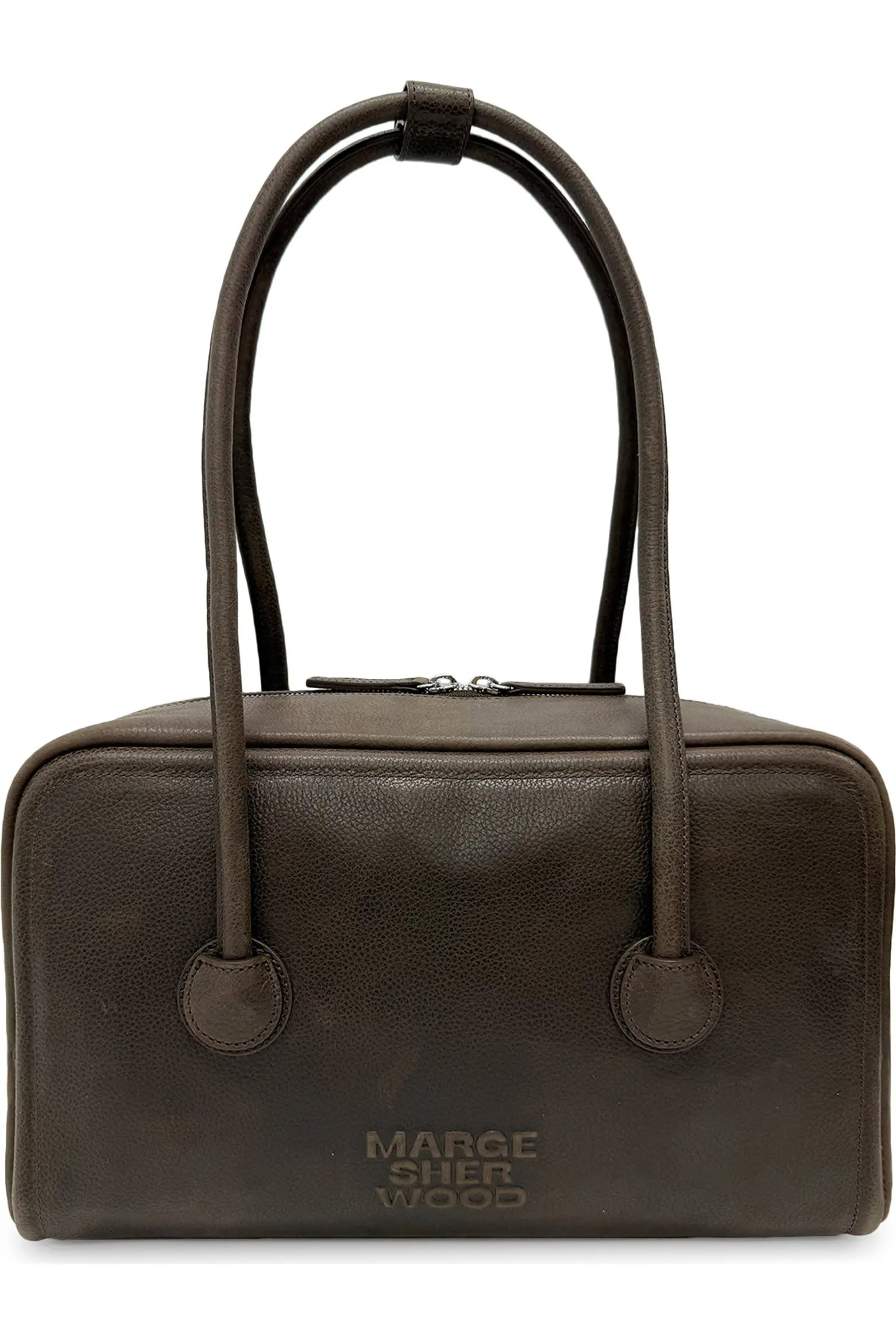 MARGESHERWOOD, Soft Boston Small Nubuck Leather Shoulder Bag