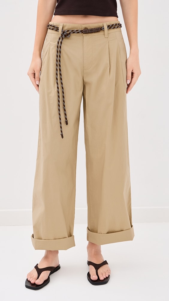 The Everyday Trouser in Poplin - Fennel Seed