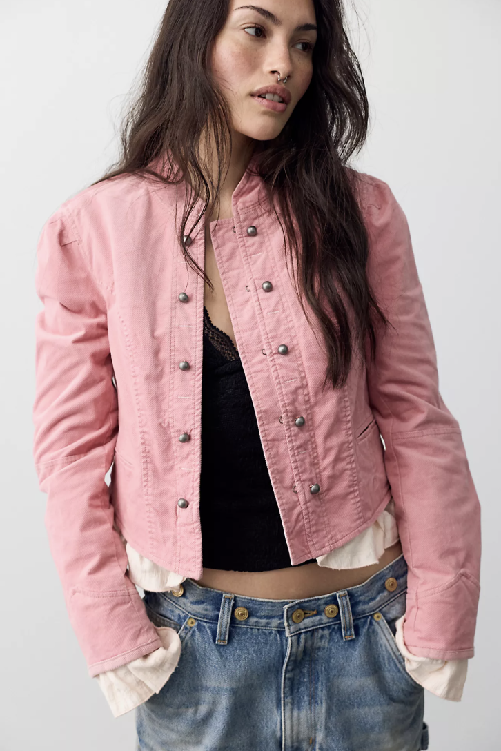 Free People, Cloud Nine Ruffle Band Jacket