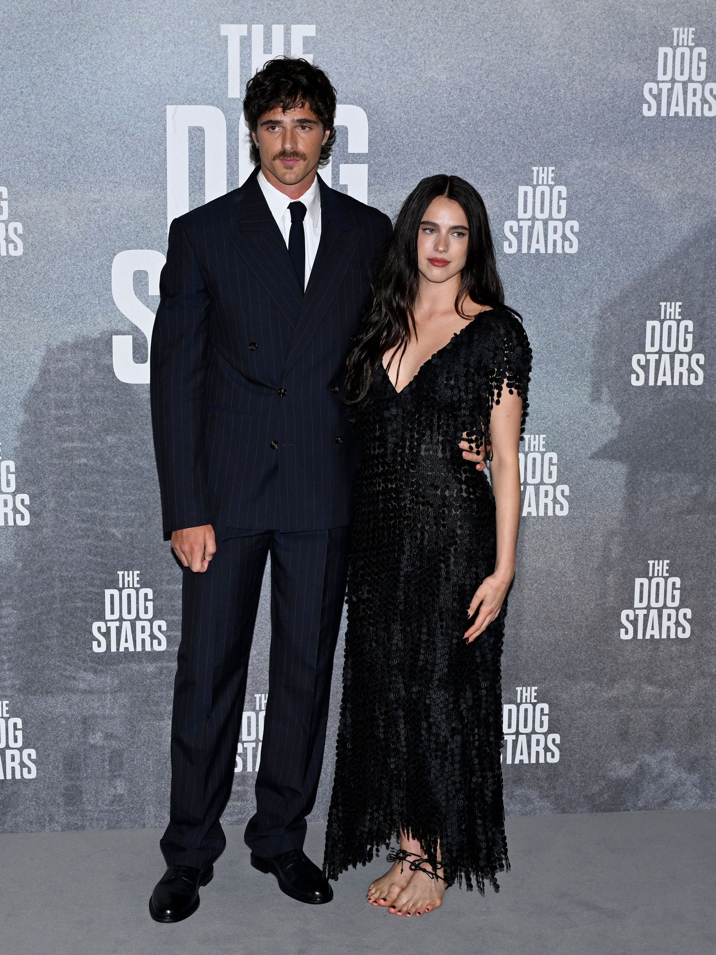 Margaret Qualley wears Chanel barefoot sandals on the red carpet