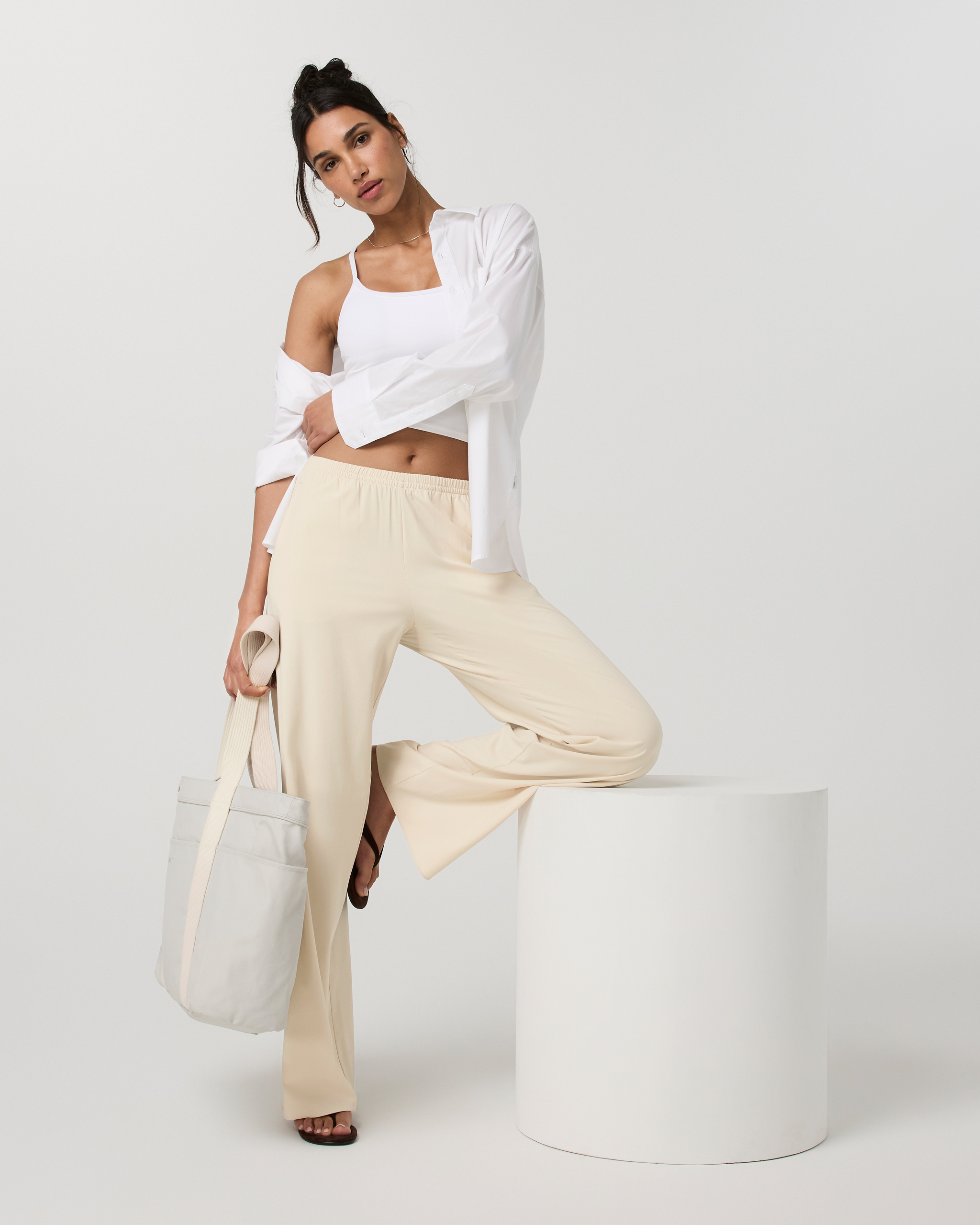 Villa Everyday Wideleg - Bleached Sand - Xxs