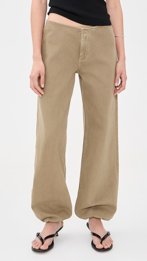 Low Rise Sport Jeans in Pear - Pear