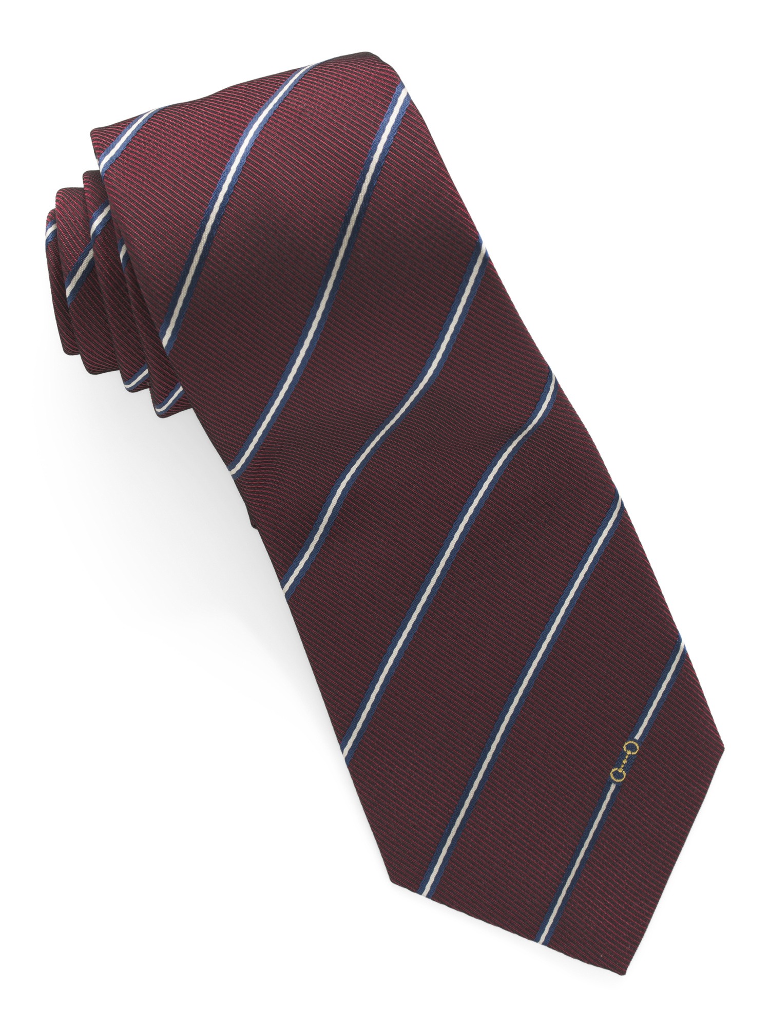 Gucci, Silk Striped Horsebit Jacquard Tie