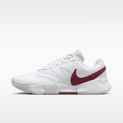 Nikecourt Lite 4 Women's Hardcourt Tennis Shoes - White/vast Grey/pink Smoke - Size 5