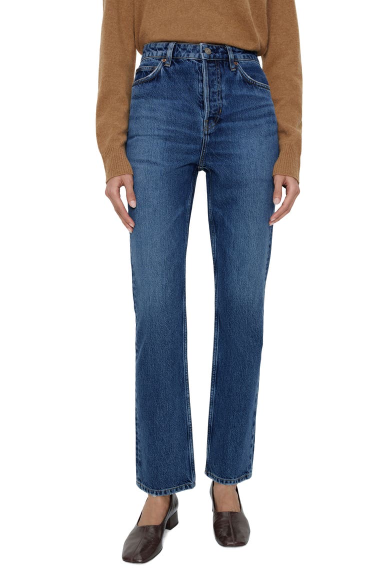 Cynthia High Waist Straight Leg Jeans