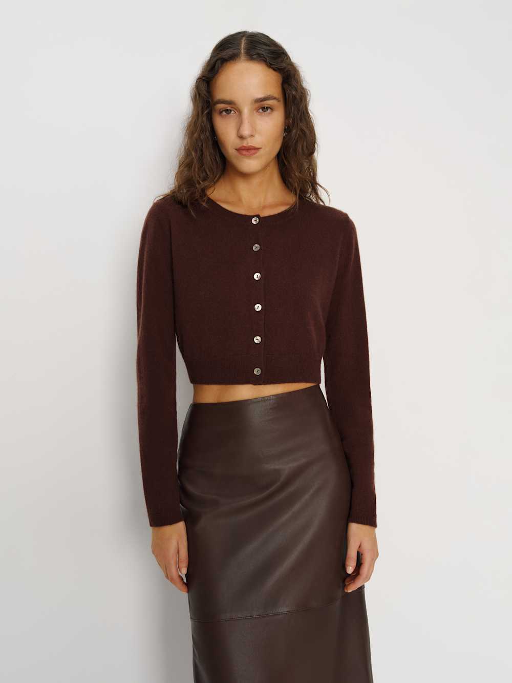 Janie Cashmere Crew Cardigan