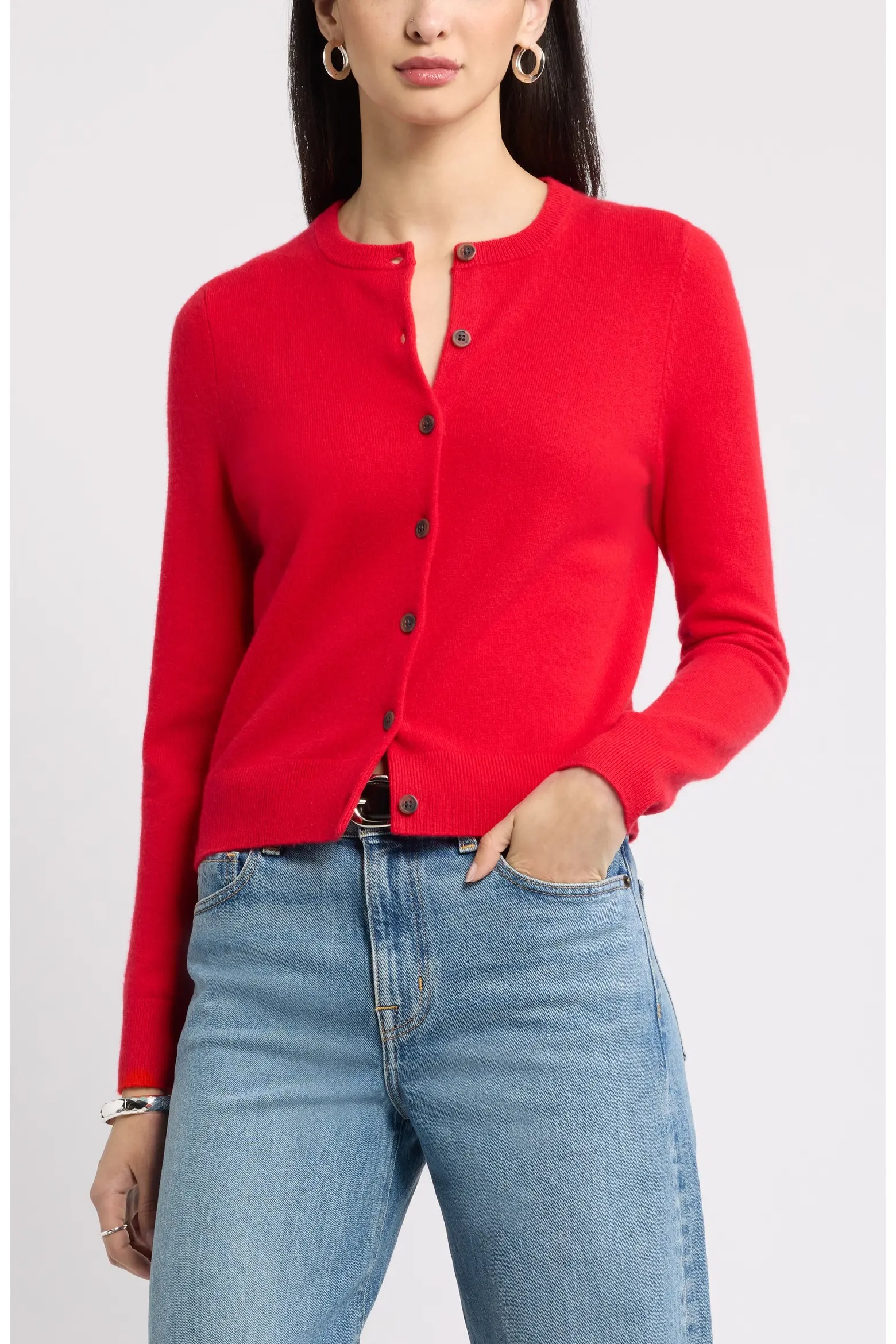 Nordstrom, Cashmere Crewneck Cardigan