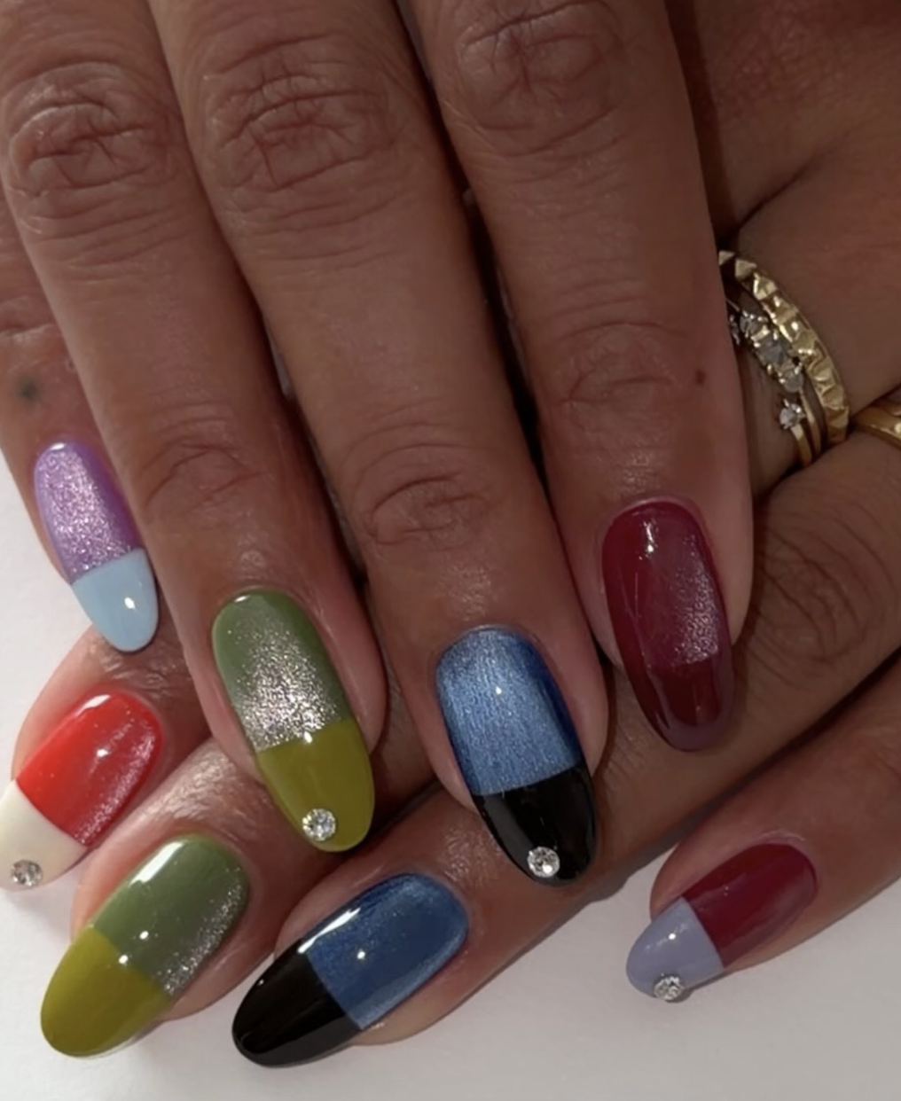 Velvet pillbox nails.
