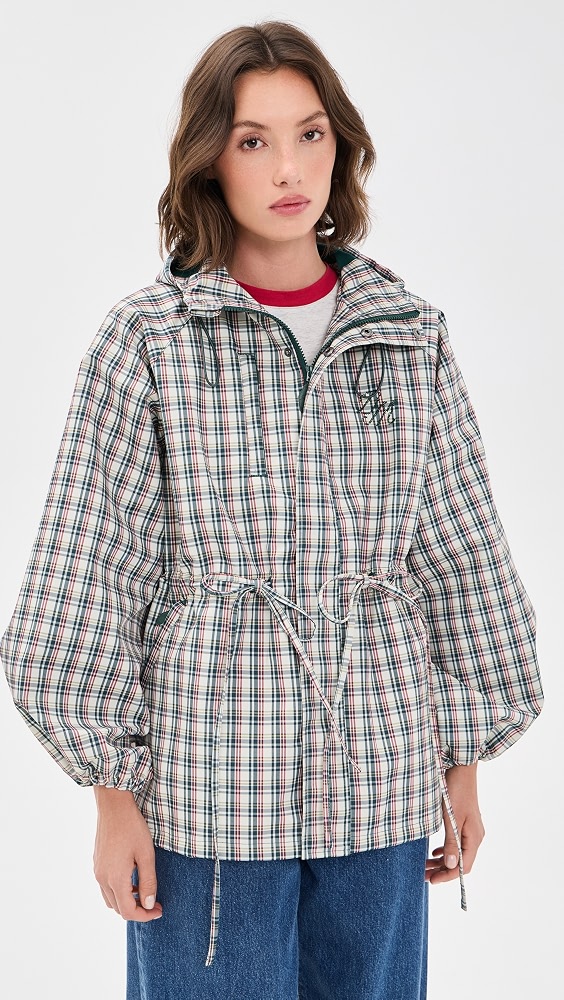 Elderberry Check Liu Raincoat - Multi