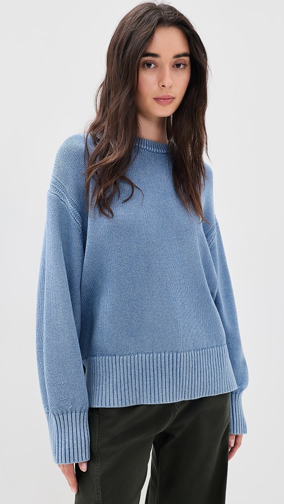 Sunwash Cozy Crew Sweater - Delft Blue