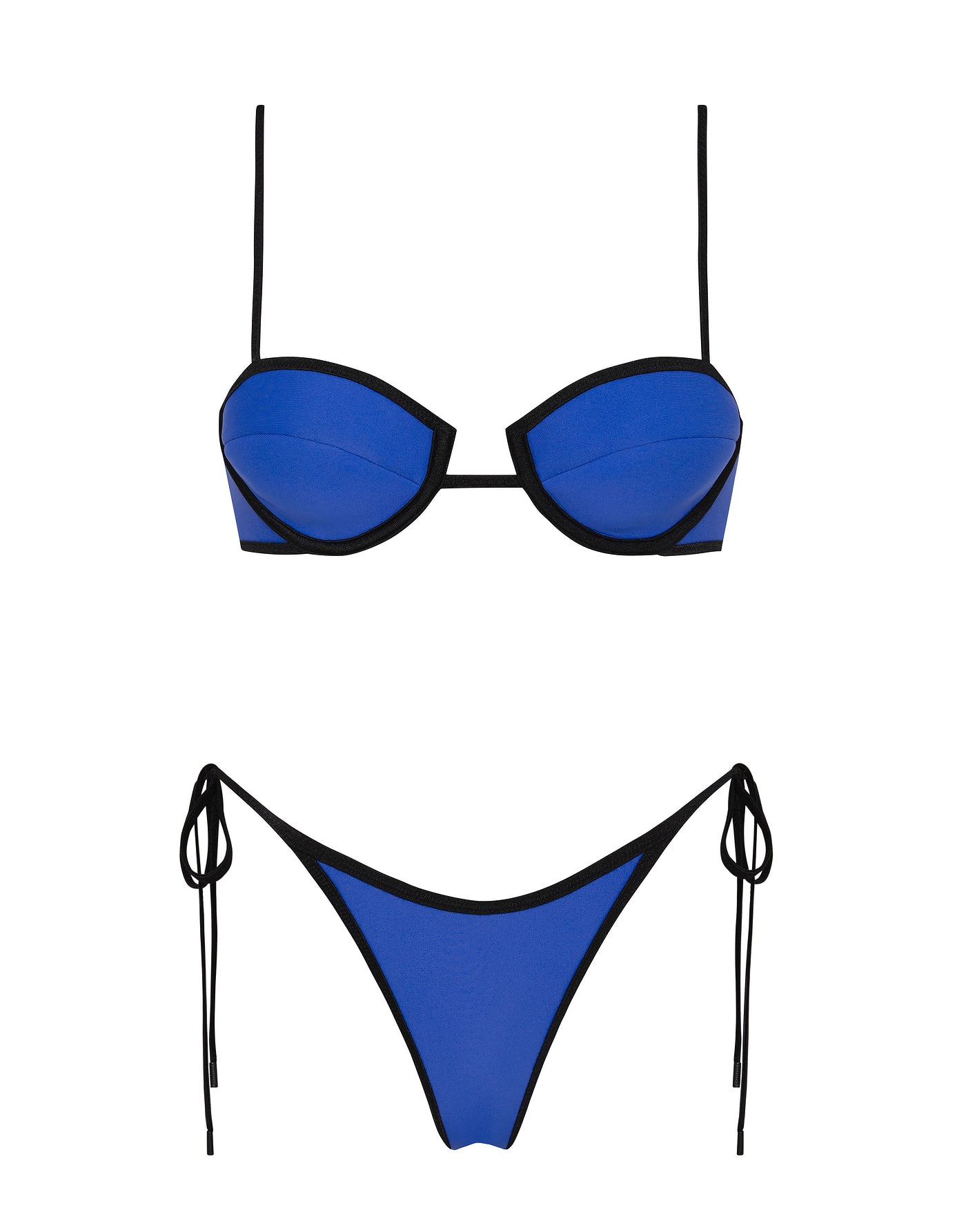 Mala - Cobalt Neoprene Balconette Bikini Set | Triangl