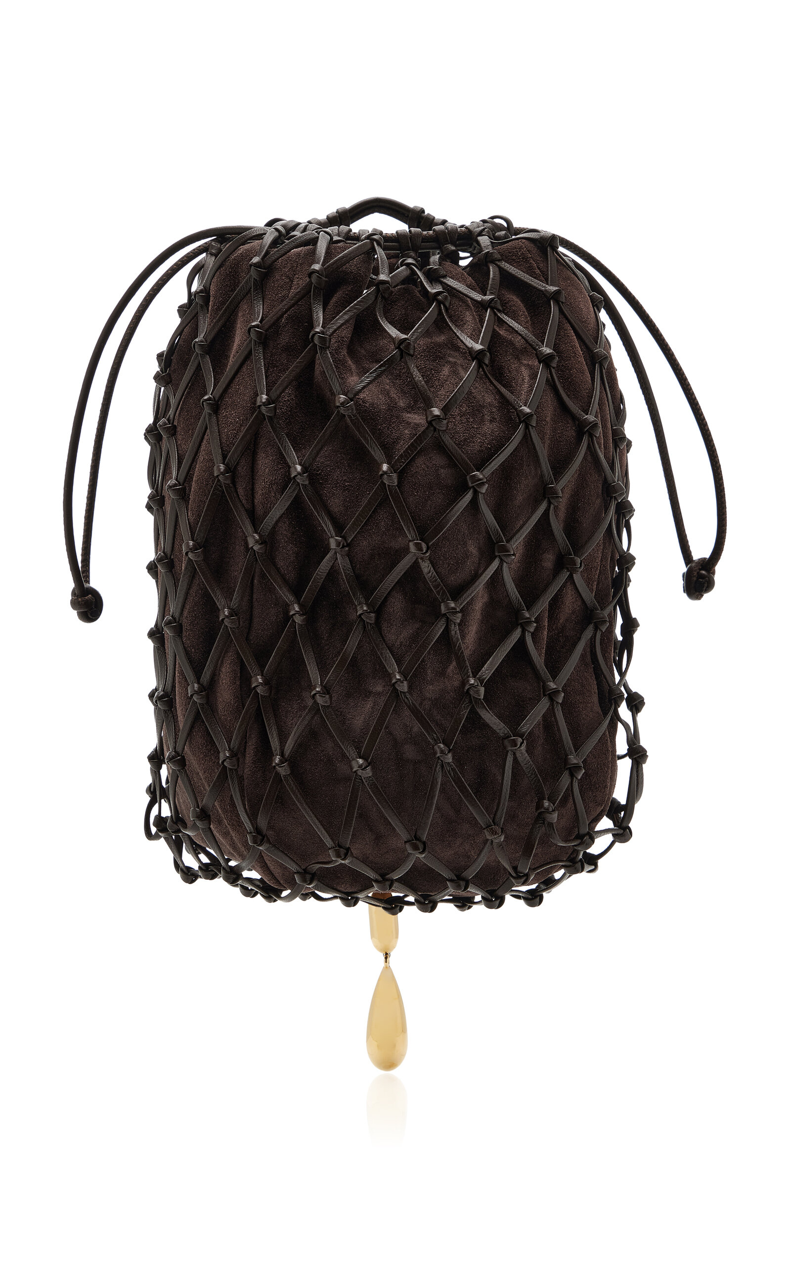 Macrame Leather Pouch
