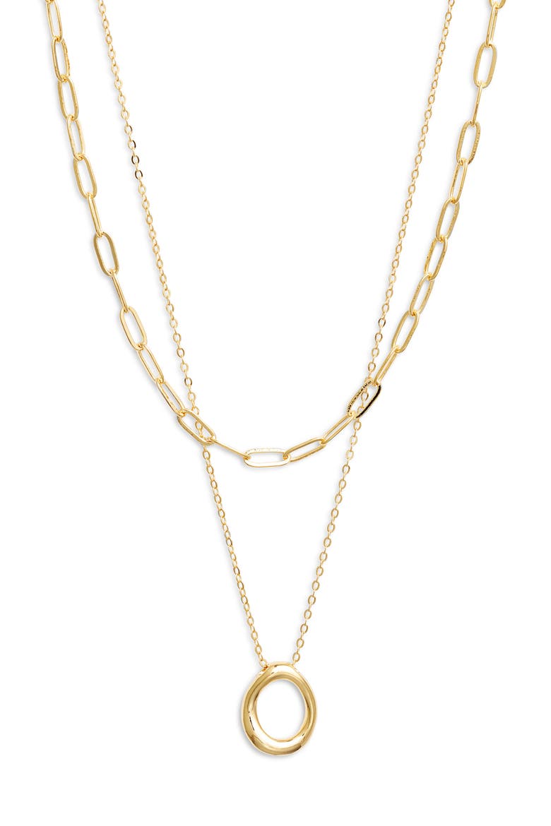 Demi Fine Paper Clip Pendant Necklace