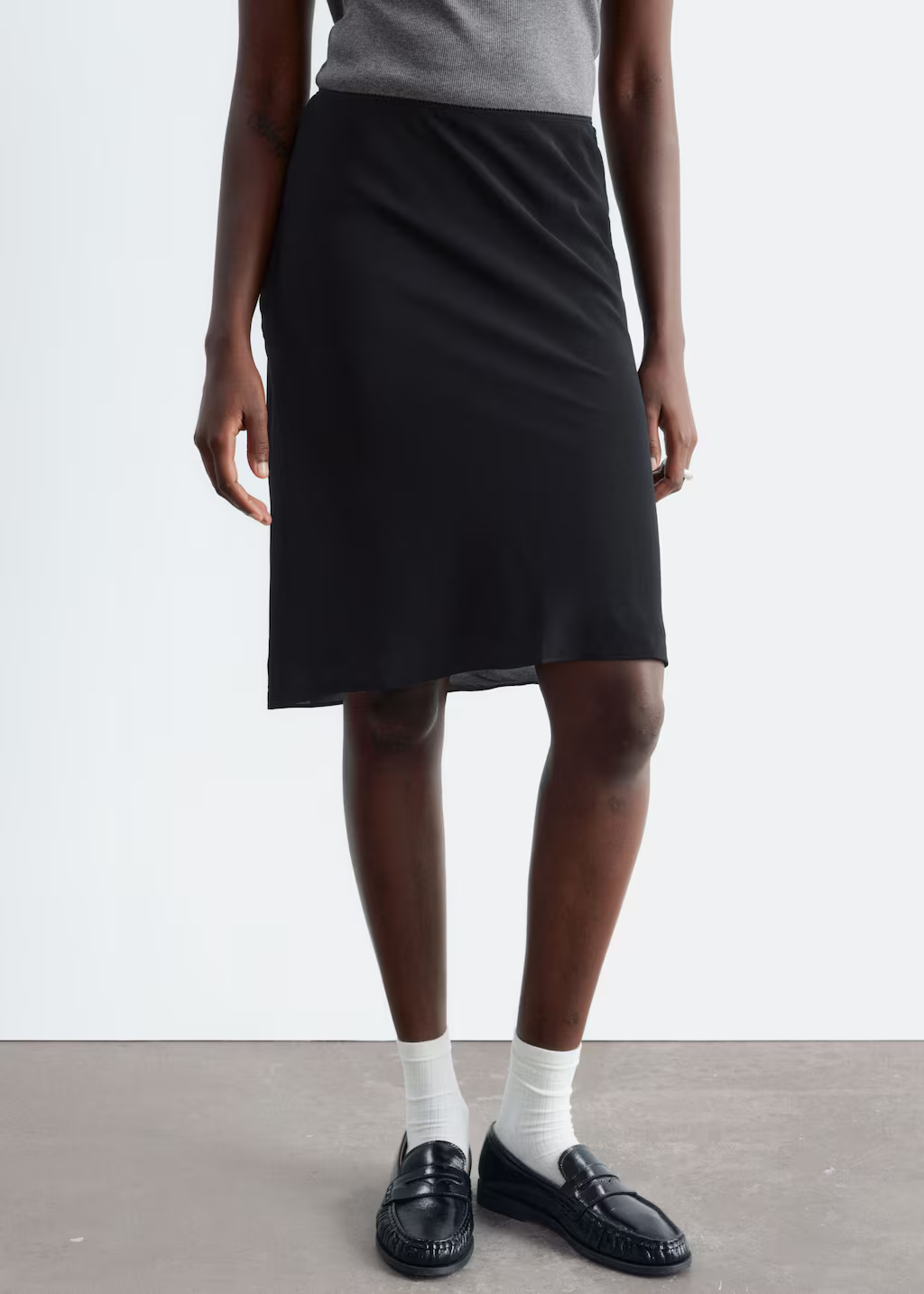 & Other Stories, Knee-Length Slip Skirt