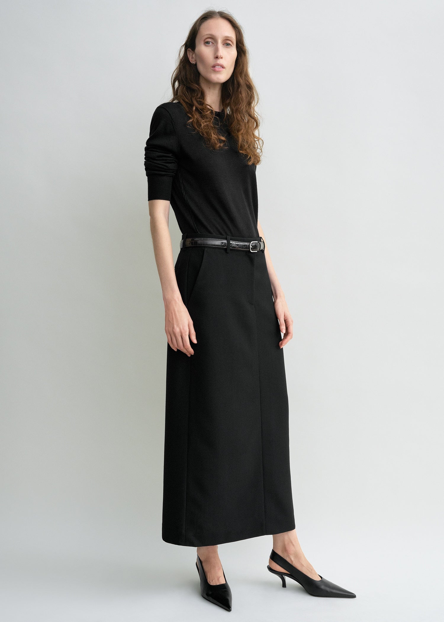 Low-Waist Straight Skirt Black - 30