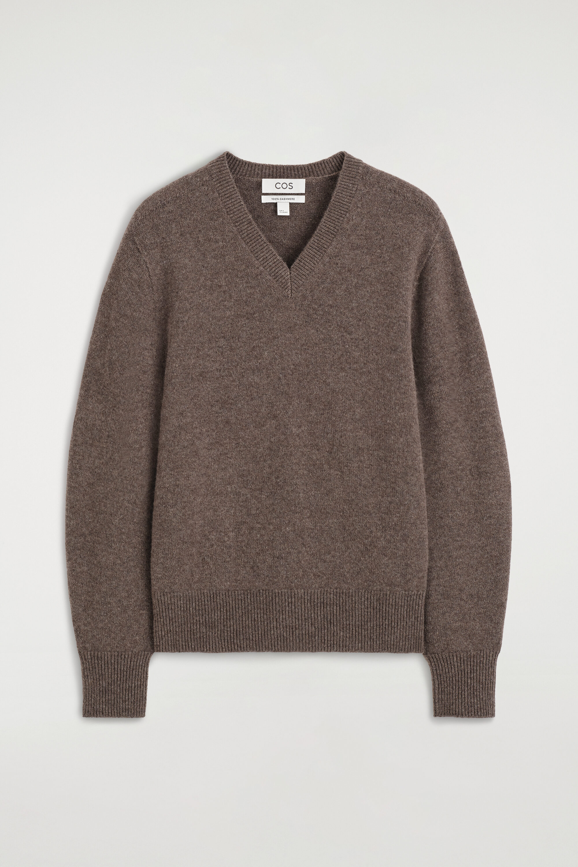 Sculpted Cashmere V-Neck Sweater