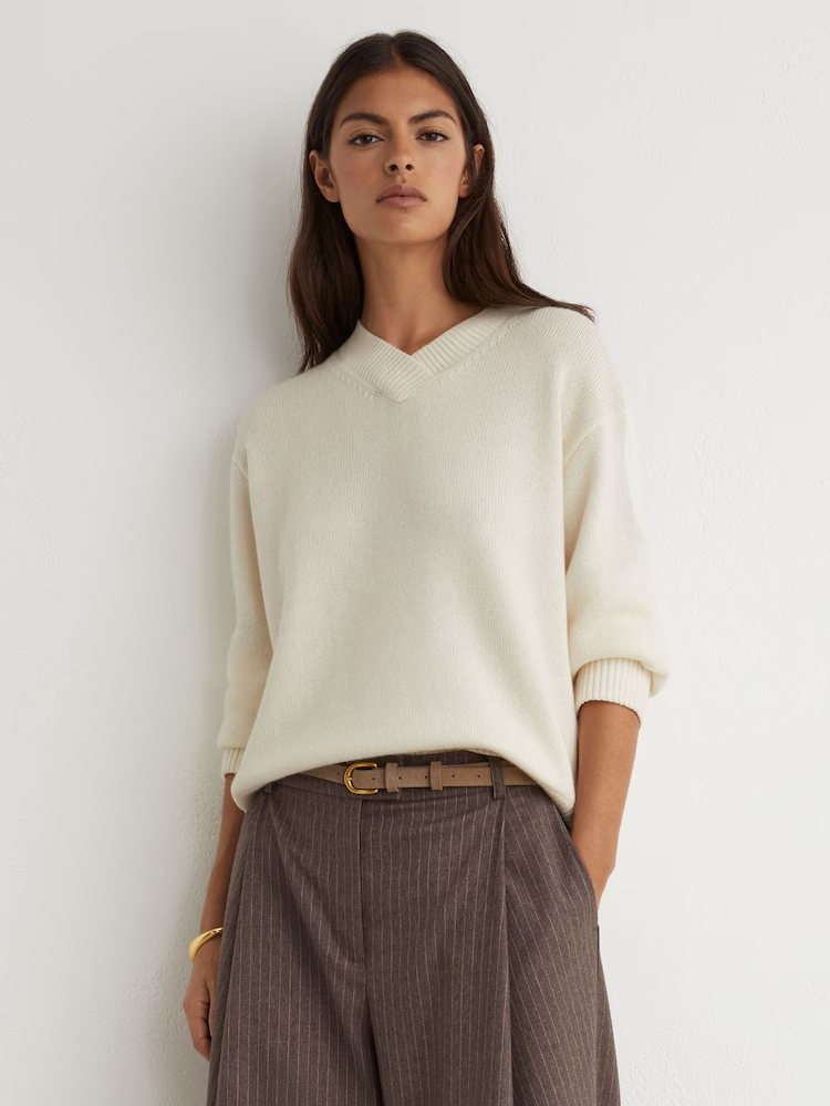 reiss, Wool-Cashmere V-Neck Jumper