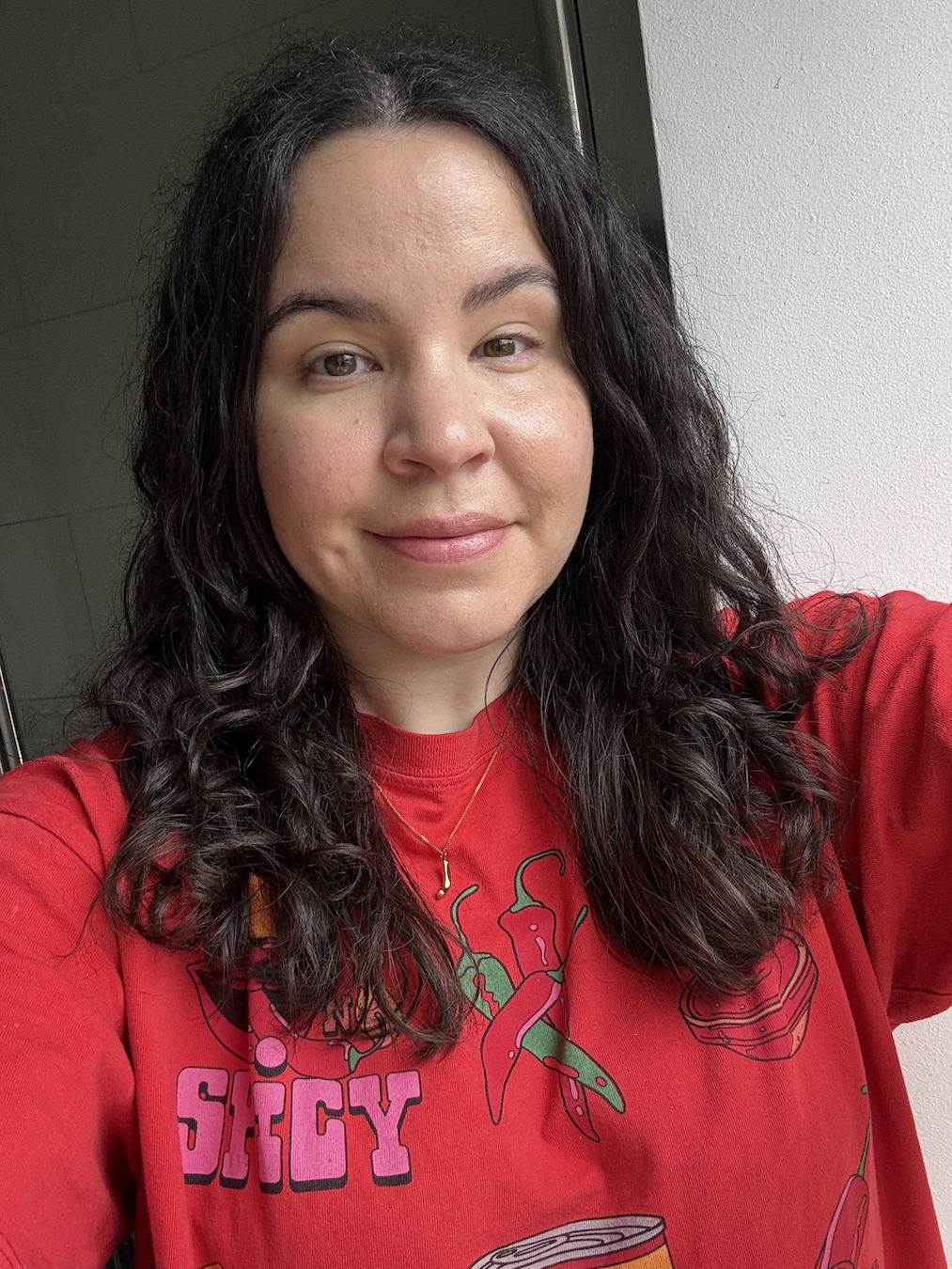 Mica Ricketts after using Hair by Sam McKnight Cool Curls Refresh & Revive Mist.