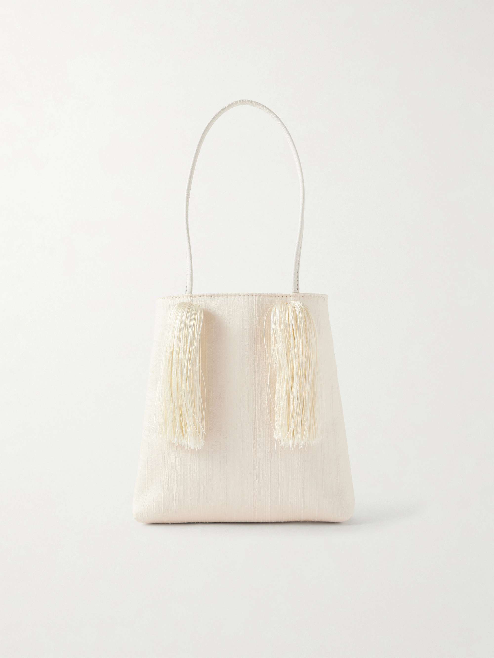 Le Salon Tasseled Dupioni Clutch