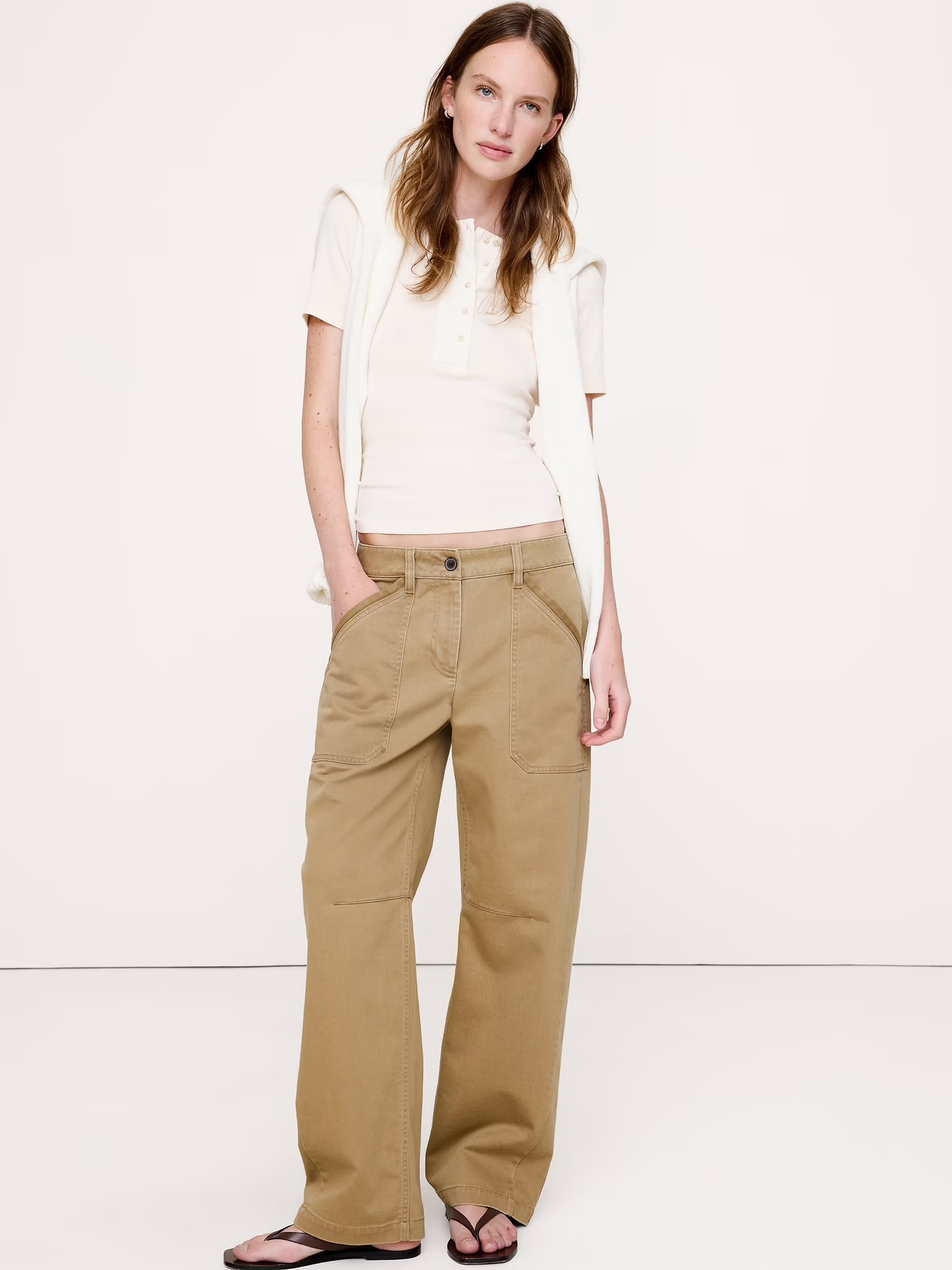 Banana Republic, Low-Rise Relaxed Utility Pant
