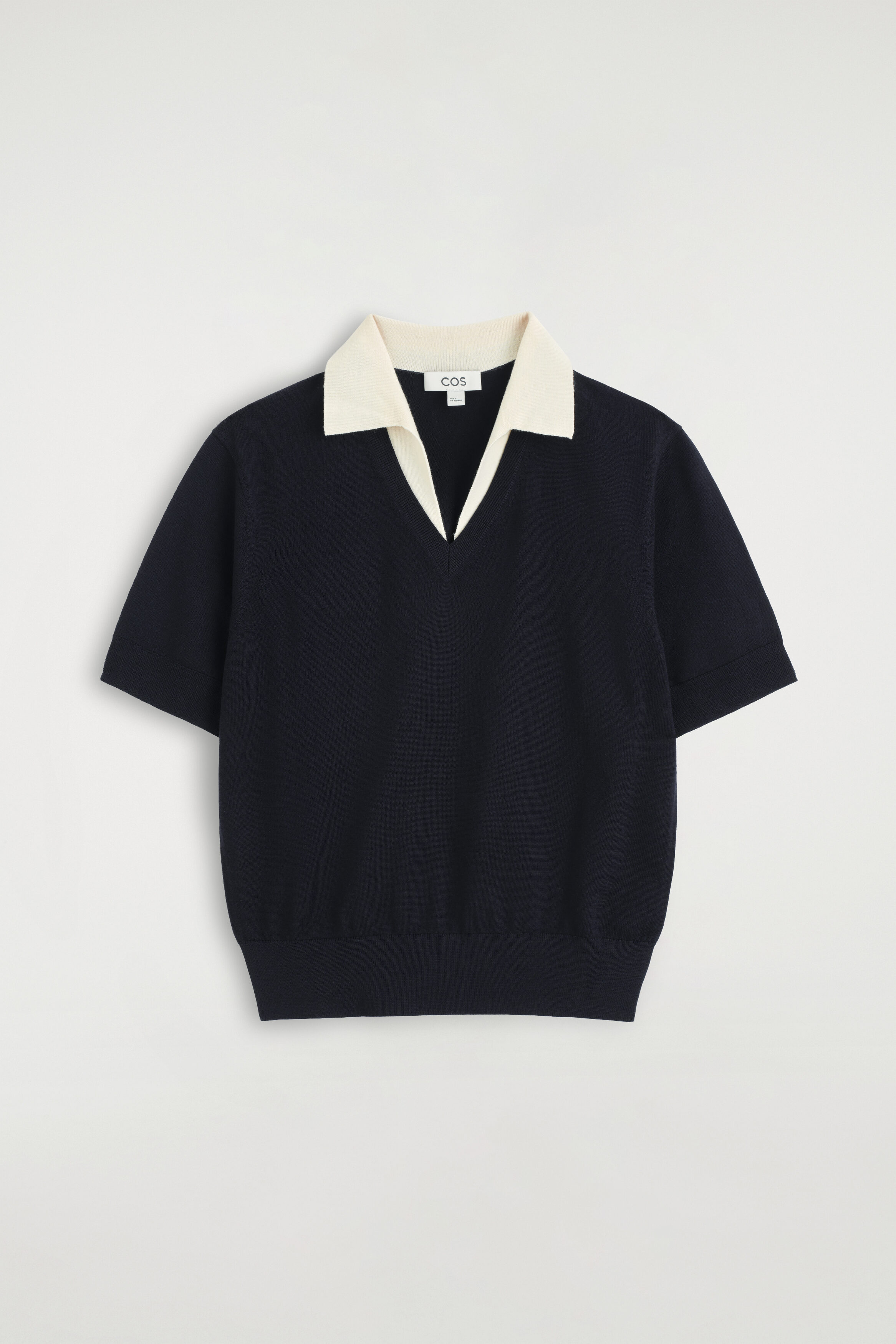 Merino Wool Layered Polo Shirt