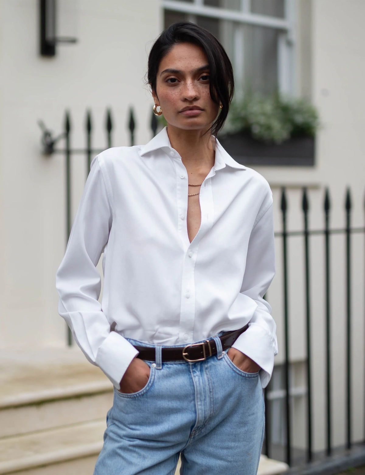 The Boyfriend: Tencel&trade; Lyocell, Off-White