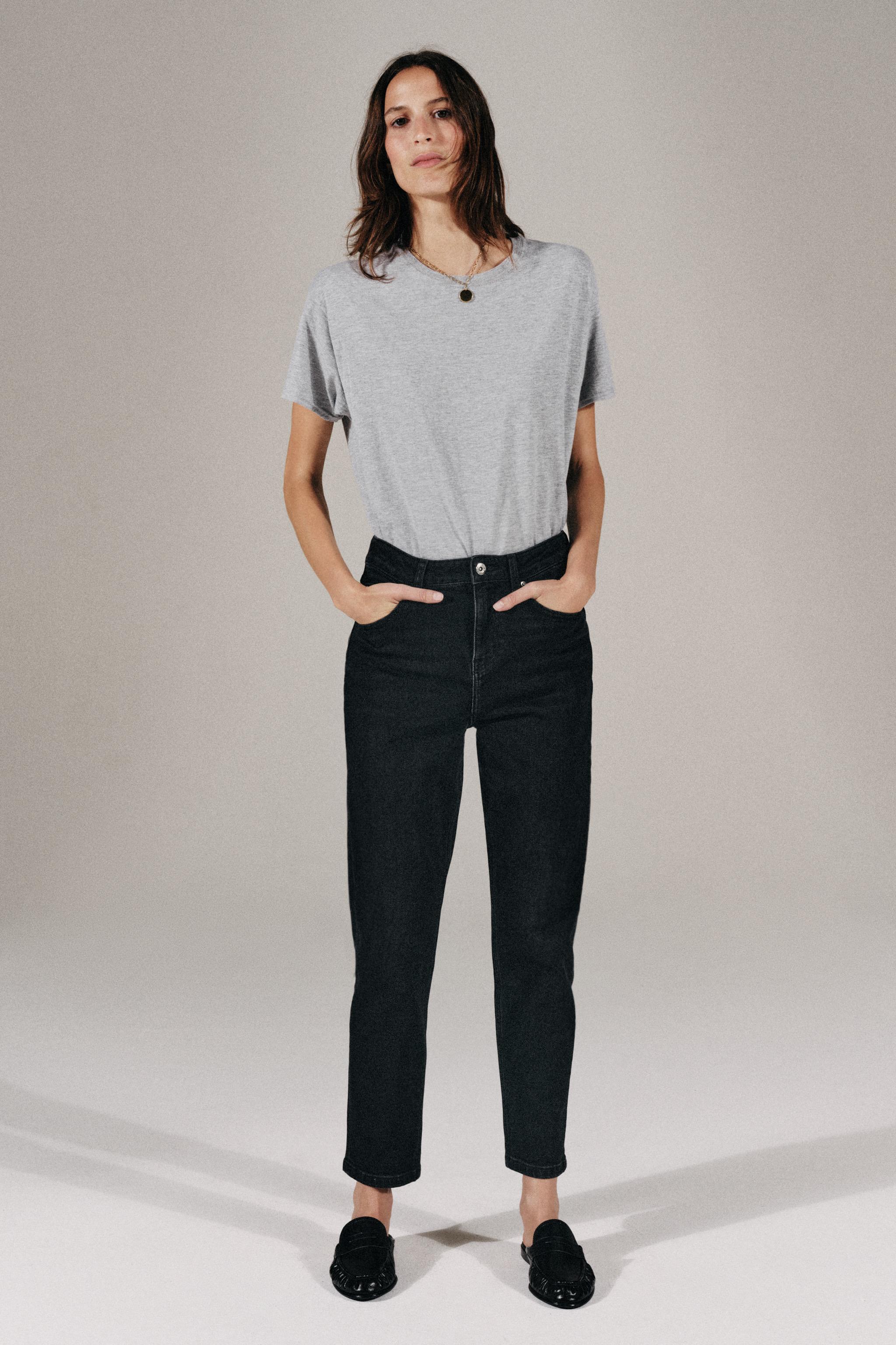 Round Neck T-Shirt - Grey Marl - S