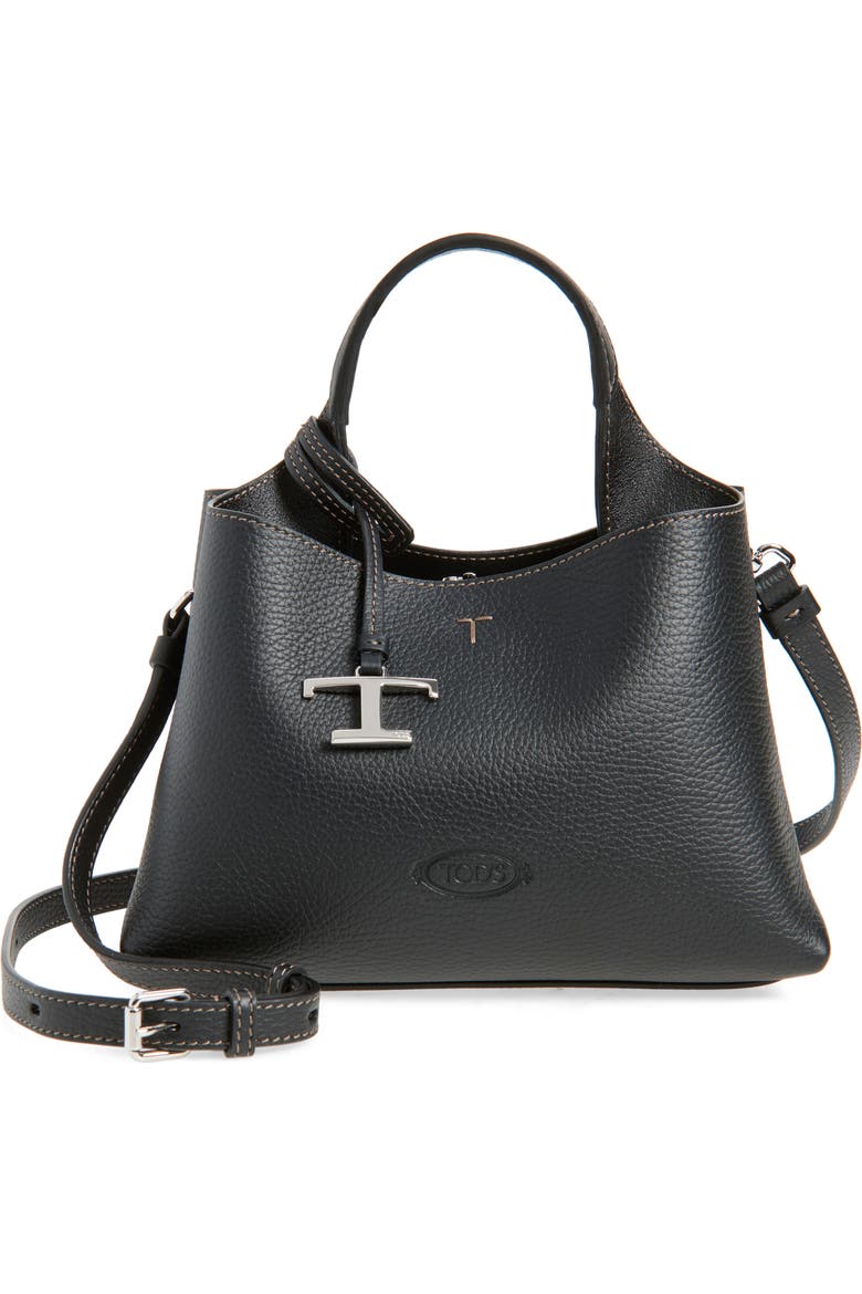 Micro Leather Top Handle Bag