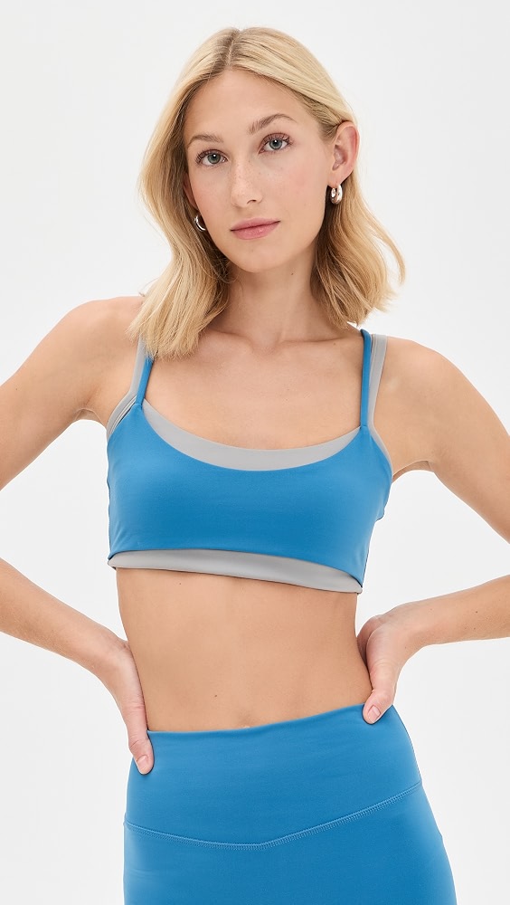 Layered Bra - Waves/slate